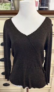 August Silk Brown Sweater With Copper Highlights - Large - Picture 1 of 12