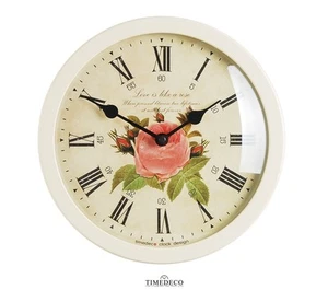 Reloj de Pared Redondo Diseño Arte Moderno Único Retro Decoración del Hogar Interior - RFlower1IV - Imagen 1 de 3