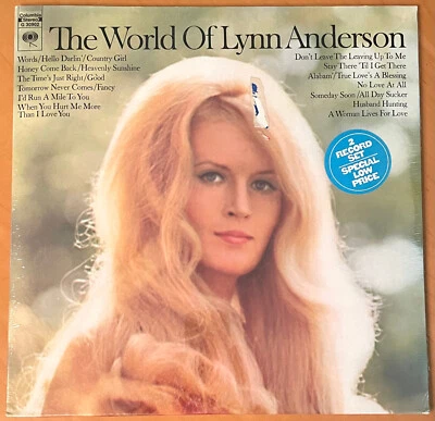 The World of LYNN ANDERSON  COLUMBIA 1971 COUNTRY 2LPs  STILL SEALED - Image 1 of 2
