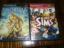 PS2 PlayStation 2 The Sims Greatest Hits Final Fantasy XII 2 game lot