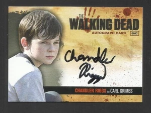 A8 THE WALKING DEAD SEASON 1 AUTOGRAPH CARD CHANDLER RIGGS ROOKIE CARL HORROR - Picture 1 of 2