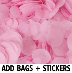 Biodegradable Wedding Confetti | Baby Pink | Circle Tissue Paper | 20g Bag - Picture 1 of 14