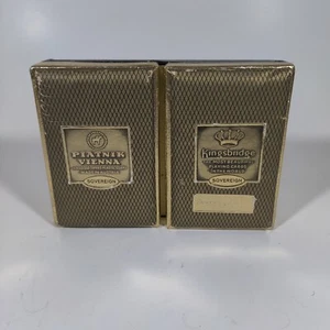 Kingsbridge Piatnik 2 Decks Playing Cards - Sovereign - 24Kt Gold Tipped - Picture 1 of 6
