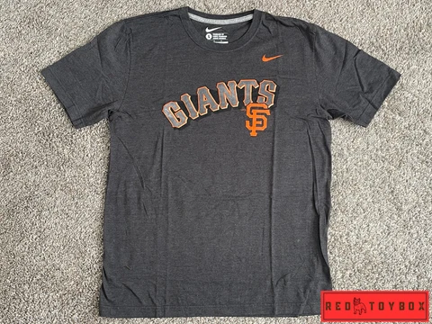 San Francisco Giants Shirt Mens L Gray Nike Logo Swoosh Graphic MLB SF Baseball Cover