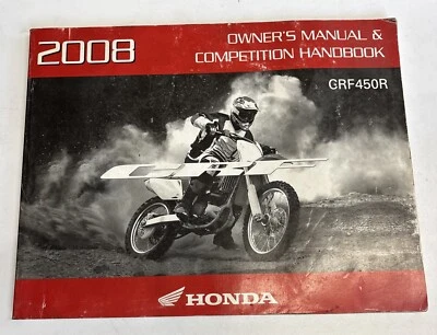 GENUINE CRF 450R 2008 MOTOCROSS OWNERS MANUAL #44 - Image 1 of 4