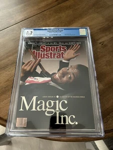 CGC 9.2 Magic Johnson Sports Illustrated Newsstand Pop Of 2 Non Higher - Picture 1 of 2