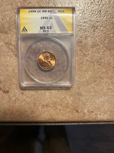 1999 lincoln cent Ms-63, niceCoin!! - Picture 1 of 4