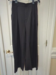 Daceslon Womens Wide Leg Dress Pants High Elastic Waist Size L Black - Picture 1 of 5