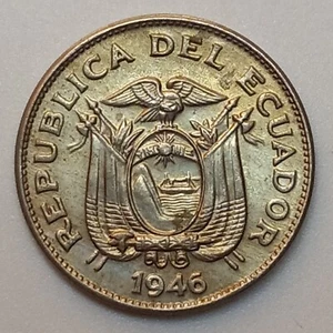 1946 Ecuador 20 Centavos - Picture 1 of 2