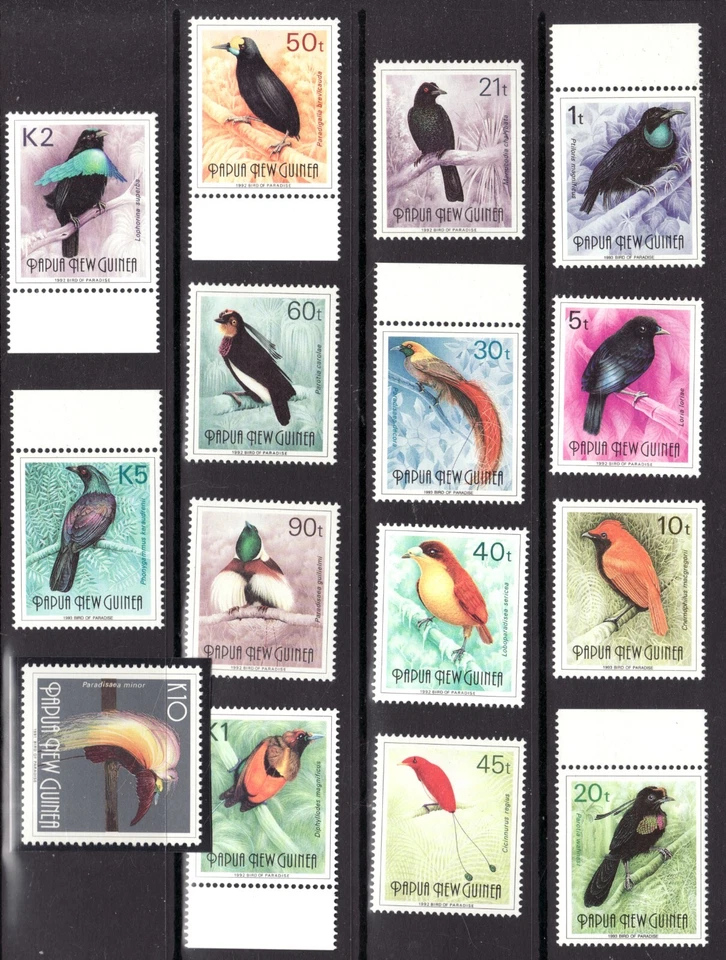 1991 Papua New Guinea Sc# 755-69 - Exotic Tropical Birds set - MNH Cv$50.65 - Image 1 of 1