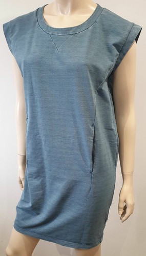 MAISON MARGIELA Abito smock MM6 MAISON MARTIN MARGIELA blu misto cotone M nuovo con etichette