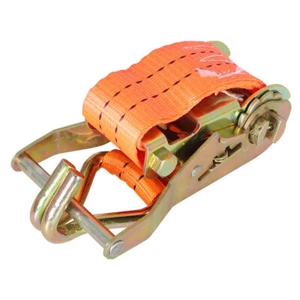 Paquete de 10 correas de trinquete de 4000 libras de 1,5" x 20" con gancho en J amarres de alta resistencia - Imagen 1 de 12