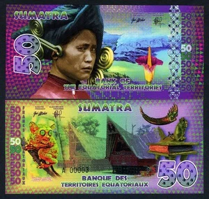 Equatorial Territories, Sumatra (Indonesia), 50 E Francs, POLYMER, 2015, UNC F - Picture 1 of 1
