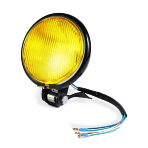 12V Retro Motorcycle High/Low Beam Headlight HeadLamp For Harley Touring Bobber - Picture 1 of 6