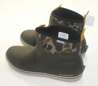 Lacrosse 621201-10.5M Mens 6" Alpha Boat Deck Boot Shoe Camo Size 10.5 Med Width - Image 1 of 4