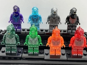 Custom Lego Godzilla Figure Lot Of 8 - Picture 1 of 24