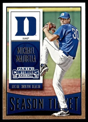 2015 Panini Contenders Michael Matuella Duke Blue Devils #71 - Image 1 of 2