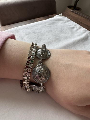 Bracciale Chanel Coco CC Medaglione Argento