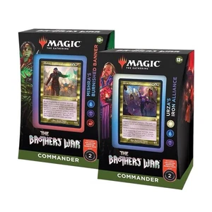 Magic The Brothers' War Commander Deck Urza Iron Alliance & Mirshra Pulido Banner - Imagen 1 de 6