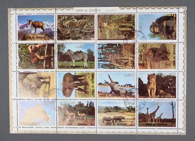 MayfairStamps Umm-al-Quwain 1973 Wildlife Souvenir Sheet aau_55353 - Image 1 of 2