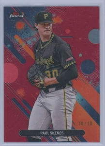 2025 Topps Finest Paul Skenes #50 Red Refractor 10/10 - Picture 1 of 2