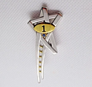 Mary Kay Star Consultant Pin Escalera de Éxito Premio Solapa Tono Dorado Plateado - Imagen 1 de 6