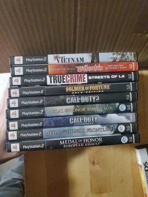 Lote 9 Juegos CIB PS2 FPS Playstation 2; Call Of Duty, Medal Of Honor Foto 1 de 4