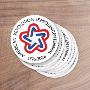 America 250th Decals - 10 PACK Die Cut Stickers - USA 250 1776-2026 Vintage Star - Picture 1 of 6
