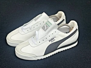 Brand New Puma Roma Basic Mens Size US 9.5 White/Black Sneakers Shoes 341794 02 - Picture 1 of 16