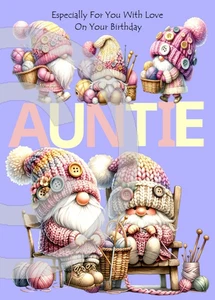 NEW DESIGN  Special Auntie on her Birthday A5 Birthday Card Auntie Keepsake Love - Picture 1 of 5