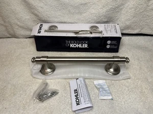 (1) NEW Kohler Carmichael 9" Assist Bar 300lbs - BRUSHED NICKEL - R27234-BN - Picture 1 of 3