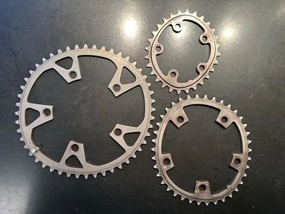 Juego de platos Shimano Biopace - Ovalados - 110/74 BCD - 48/38/28 dientes - Bronce Foto 1 de 4