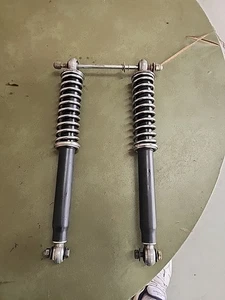 PUCH MOPED MAGNUM MK II CHROME COIL SHOCKS WITH LONG TOP BOLT NICE SHAPE L$$K - Bild 1 von 13