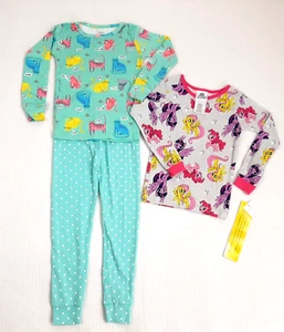 Lotto Pigiama My Little Pony Carter's Bambina Taglia 4 4T Top Fondo Cotone Gatti - Foto 1 di 8