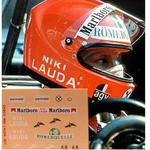 Decals calcas 1.12 1/12 casco niki lauda f1 driver car auto FDS  - Picture 1 of 2