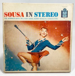 Sousa In Stereo Henry Mancini Reel to Reel Tape 7 1/2 IPS Warner Bros - Picture 1 of 4