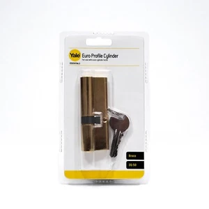 Yale 35/50 85mm Euro Profile Double Cylinder Door Lock/ 5-pin Bras/ 3 Keys - Picture 1 of 12