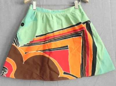 Minifalda Marimekko para Antropologie 100 % algodón línea A bolsillos talla 4 Foto 1 de 4