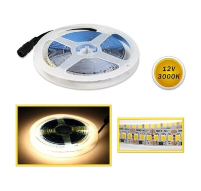 Striscia 1200 led luce calda 3000k bobina strip 5 metri 2835 smd da interno ip22 - Immagine 1 di 3