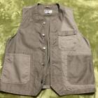 Engineered Garments Men's Switching Cotton Vest Brown Work Vest SizeS Mint