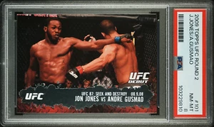 Jon Jones 2009 Topps UFC Round 2 Rookie #101 PSA 8 GOAT - Picture 1 of 2