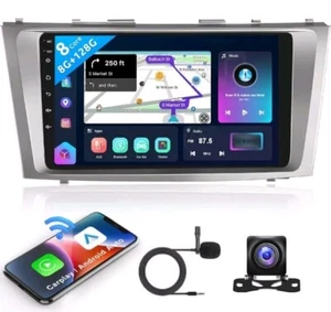 2007-2011 Toyota Camry 5G SIM Wifi Android 13 Apple CarPlay Stereo GPS BT Radio - Picture 1 of 12