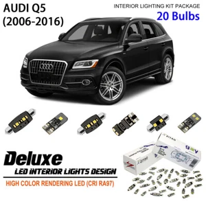LED Interior Light Kit + Number Plate Light Bulbs Upgrade for AUDI Q5 2008-2016 - Picture 1 of 9