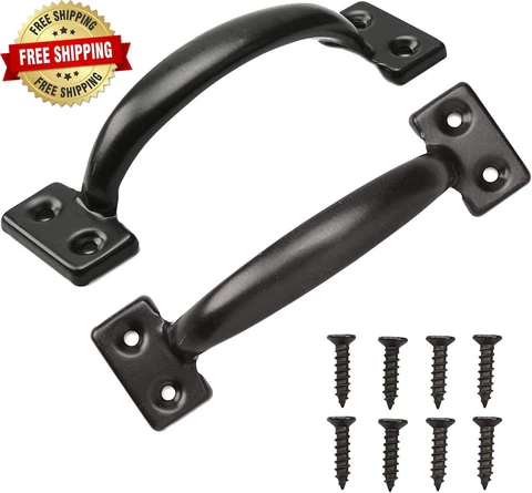6-1/2" Pulls Gate Handle Metal Handle Gate Pull Handle Shed Door Handle ⭐⭐⭐⭐⭐ Cover