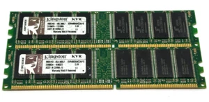 Kingston KVR400X64C3A/1G 2x1GB DDR1 DDR-400MHz Computer Memory Non-ECC - Picture 1 of 2