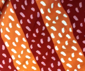 Dot Smile Girls 7 Orange Maroon Stripe Cap Sleeve Twirl Dress SOFT Nwt - Picture 1 of 5