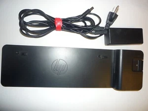 HP 2013 Ultraslim Docking Station D9Y32AA#ABA w/65w HP AC Adapter - TESTED - Bild 1 von 4