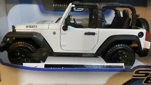 1/18 Jeep Wrangler Willy's Convertible American Off Road 4x4 1:18 WHITE - Picture 1 of 2