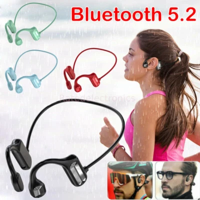 2021 Bluetooth 5.2 Wireless Bone Conduction Earbuds Sport Earphone Headphones US