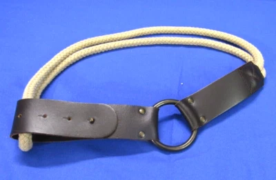 VTG EXPRESS BELT Dark Brown Leather BRAIDED CORD IN BACK Bronze Buckle BOHO sz S - Image 1 of 4